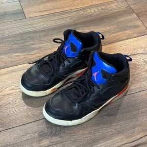 Nike 3Y(Little kids) Jordan Flight Club 91 GS ‘Black Royal Orange’ color